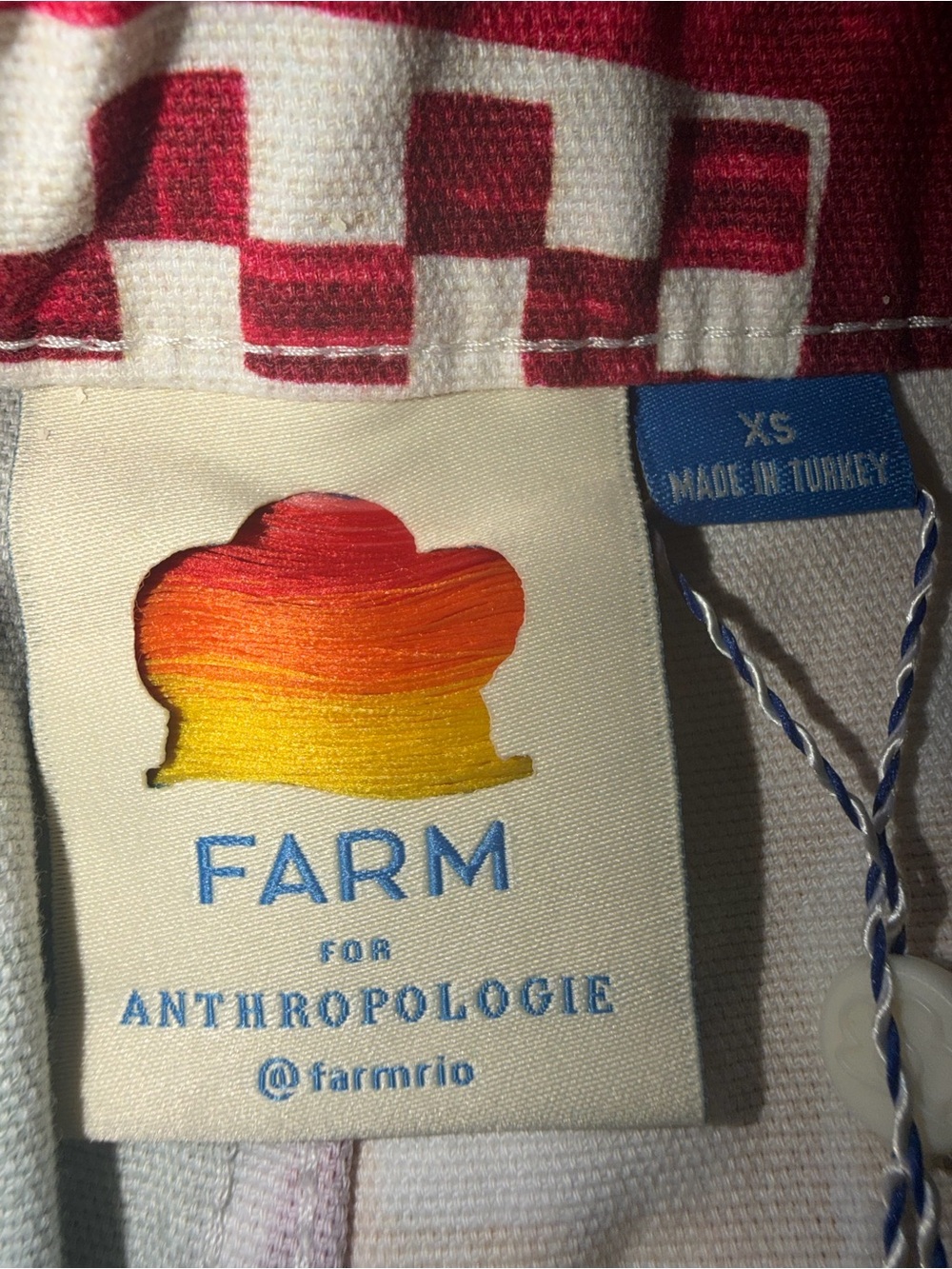 NWT Farm Rio x Anthropologie Banana Graphic Mini Skirt XS - Picture 5 of 7